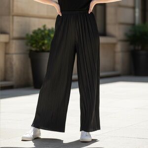 Ardene Black Wide-Leg Pants